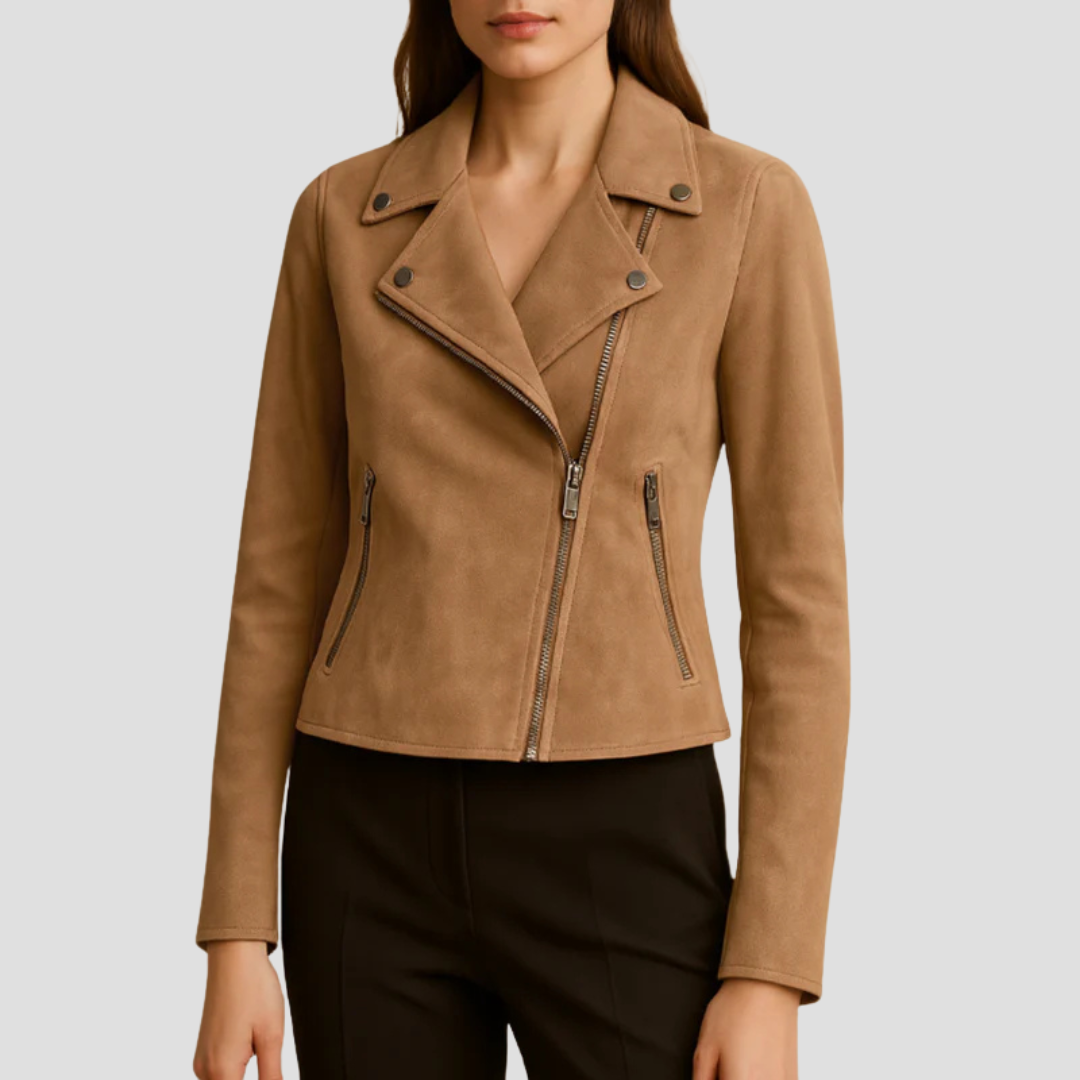 Suede Biker Jacket