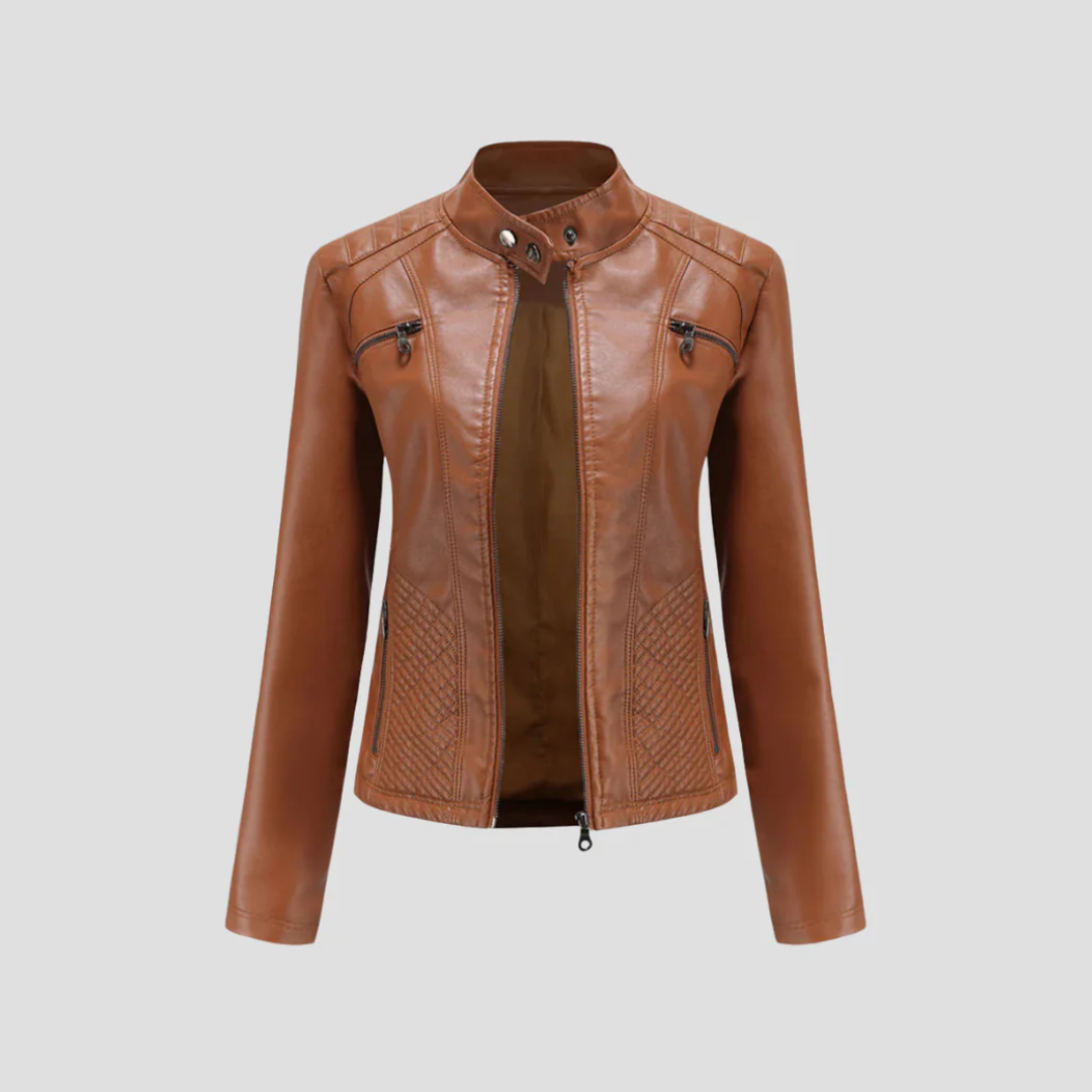 Julie | Quilted Leather Jacket