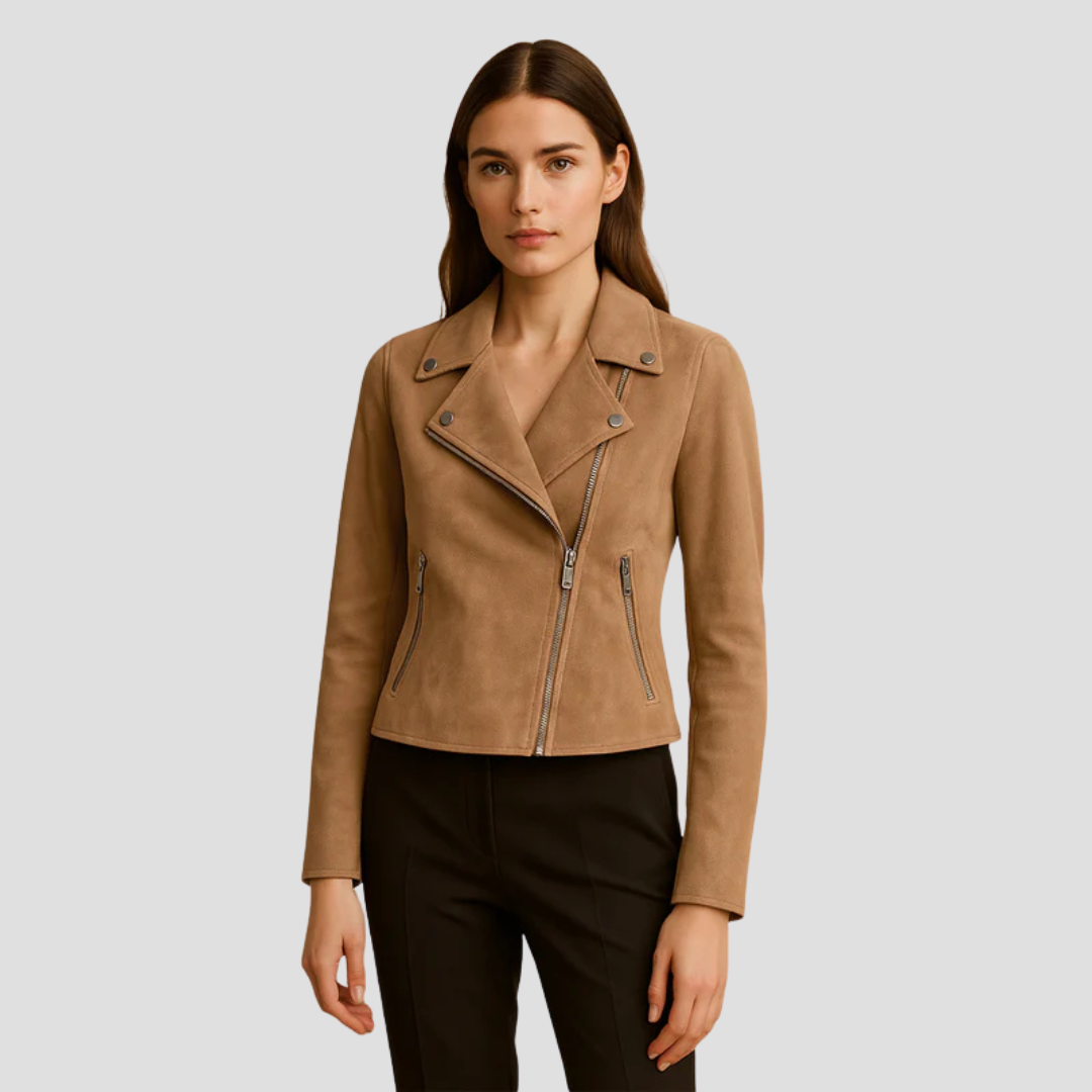 Suede Biker Jacket