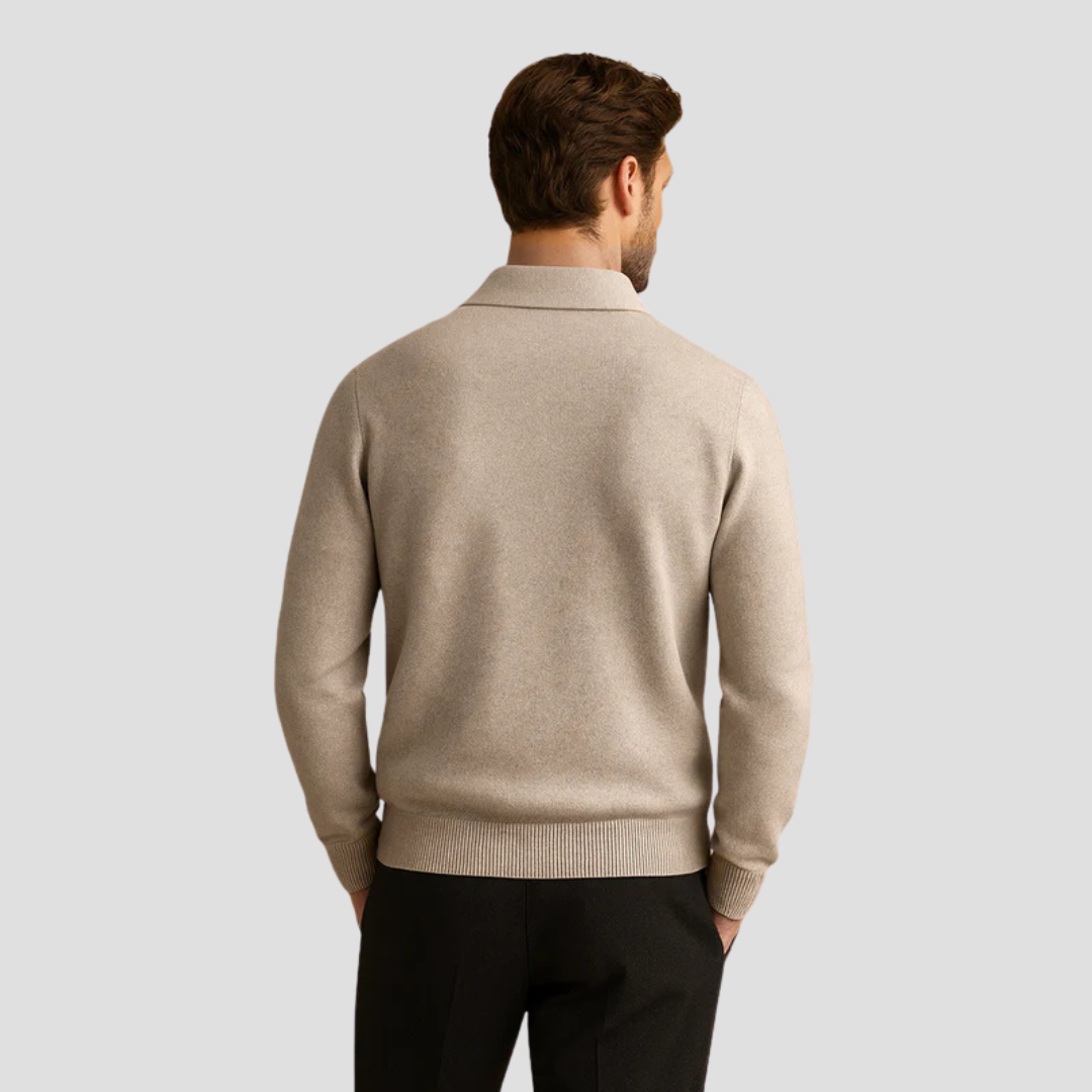 Wool Zip Cardigan