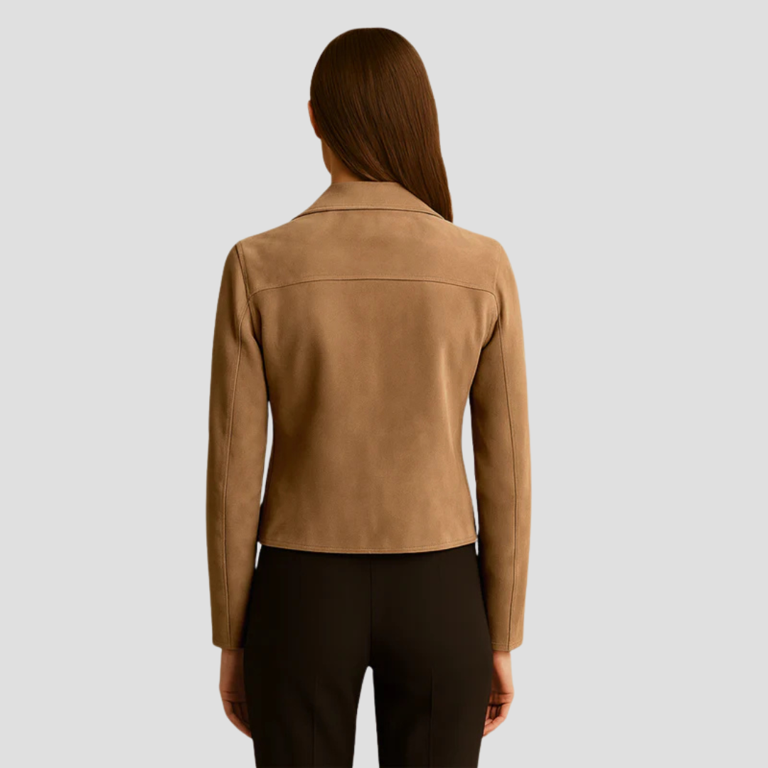 Suede Biker Jacket