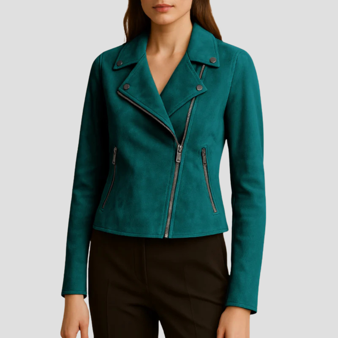 Suede Biker Jacket