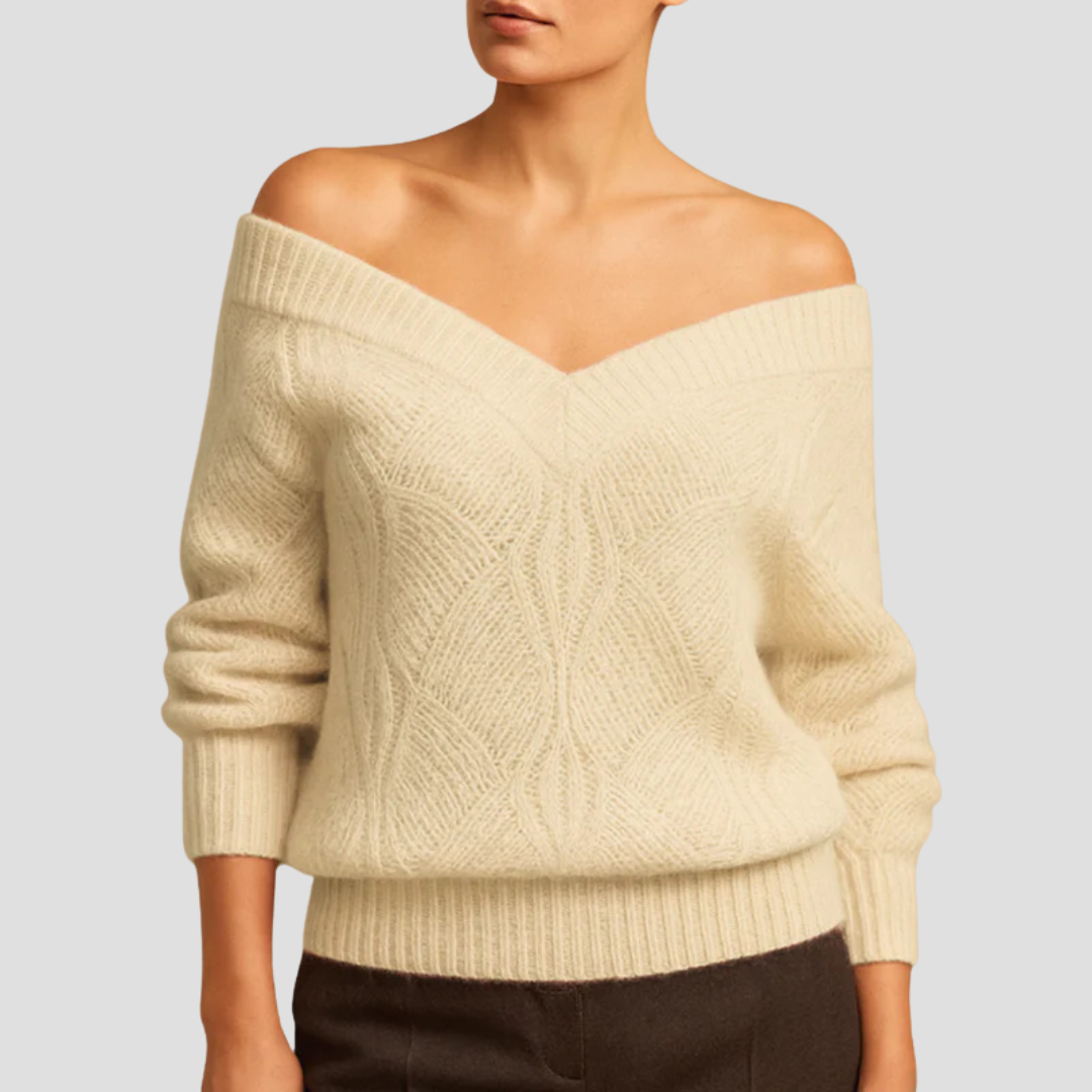Off-Shoulder Sweater