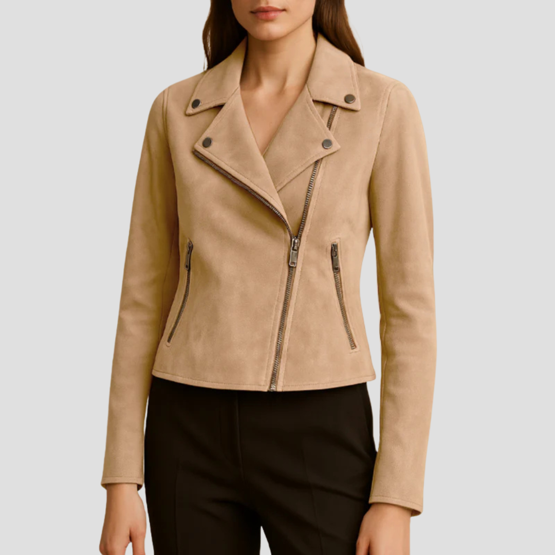 Suede Biker Jacket