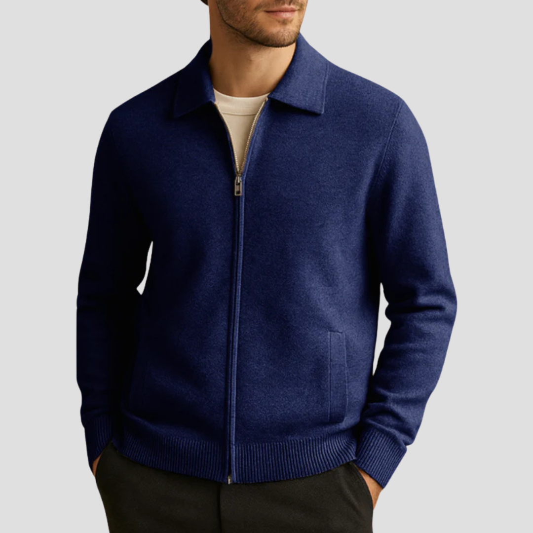 Wool Zip Cardigan