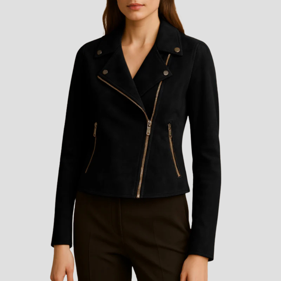 Suede Biker Jacket