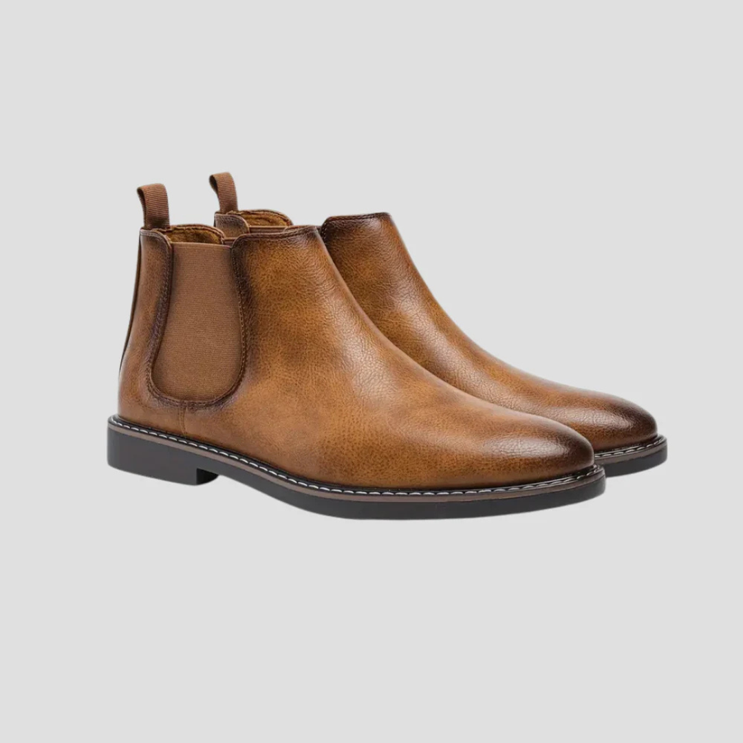 Zachary | Leather Chelsea Boots