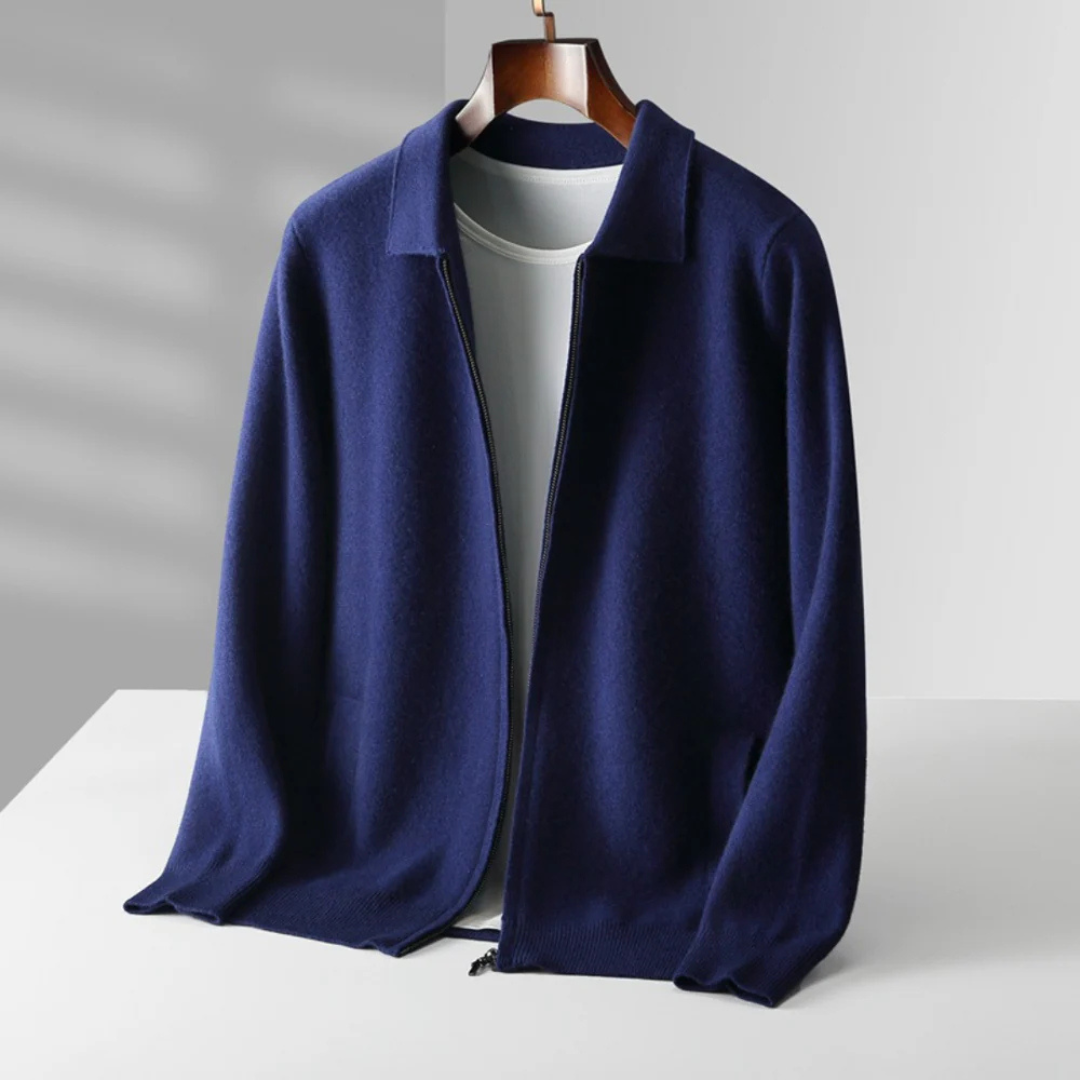 Victor | Wool Zip Cardigan