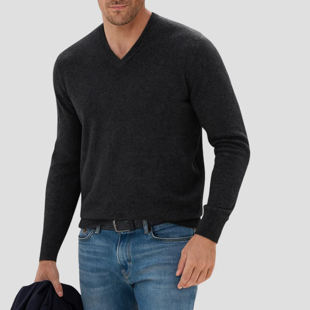Maxwell | Cashmere V-Neck Sweater
