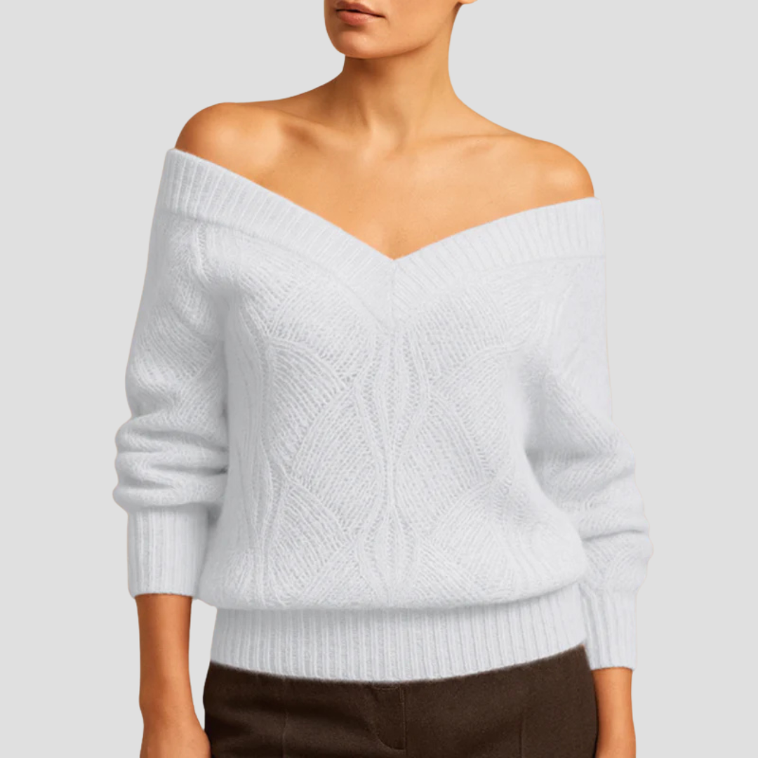Off-Shoulder Sweater