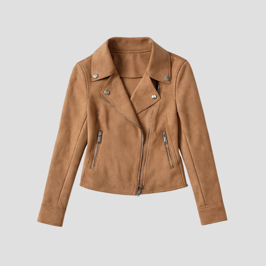 Pamela | Suede Biker Jacket
