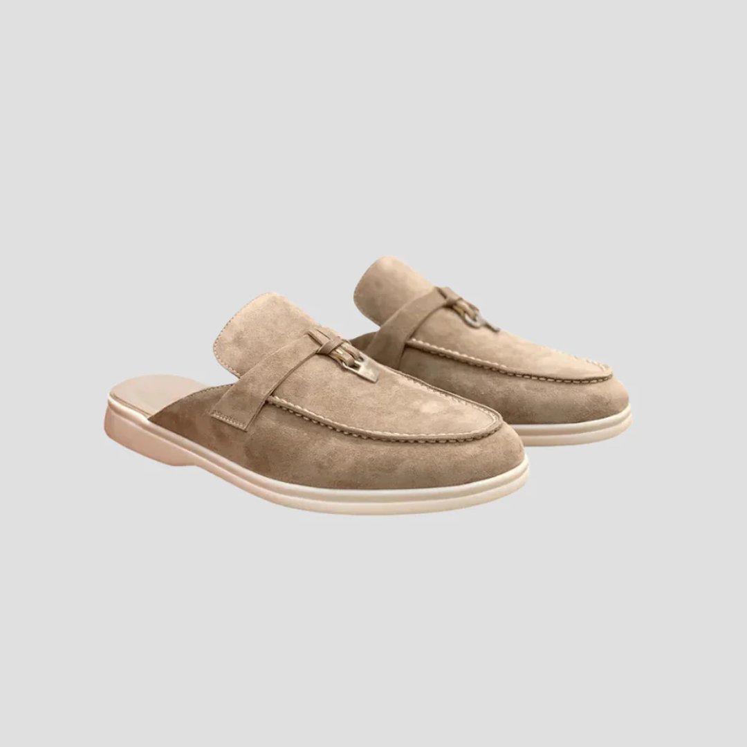 Isadora | Suede Mule Loafers