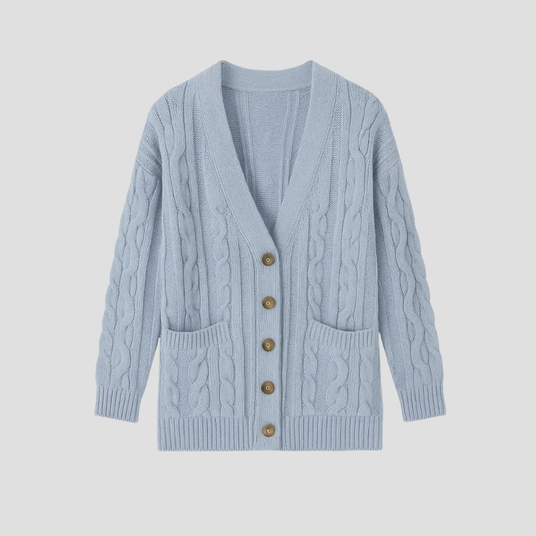 Heather | Cable Knit Cardigan