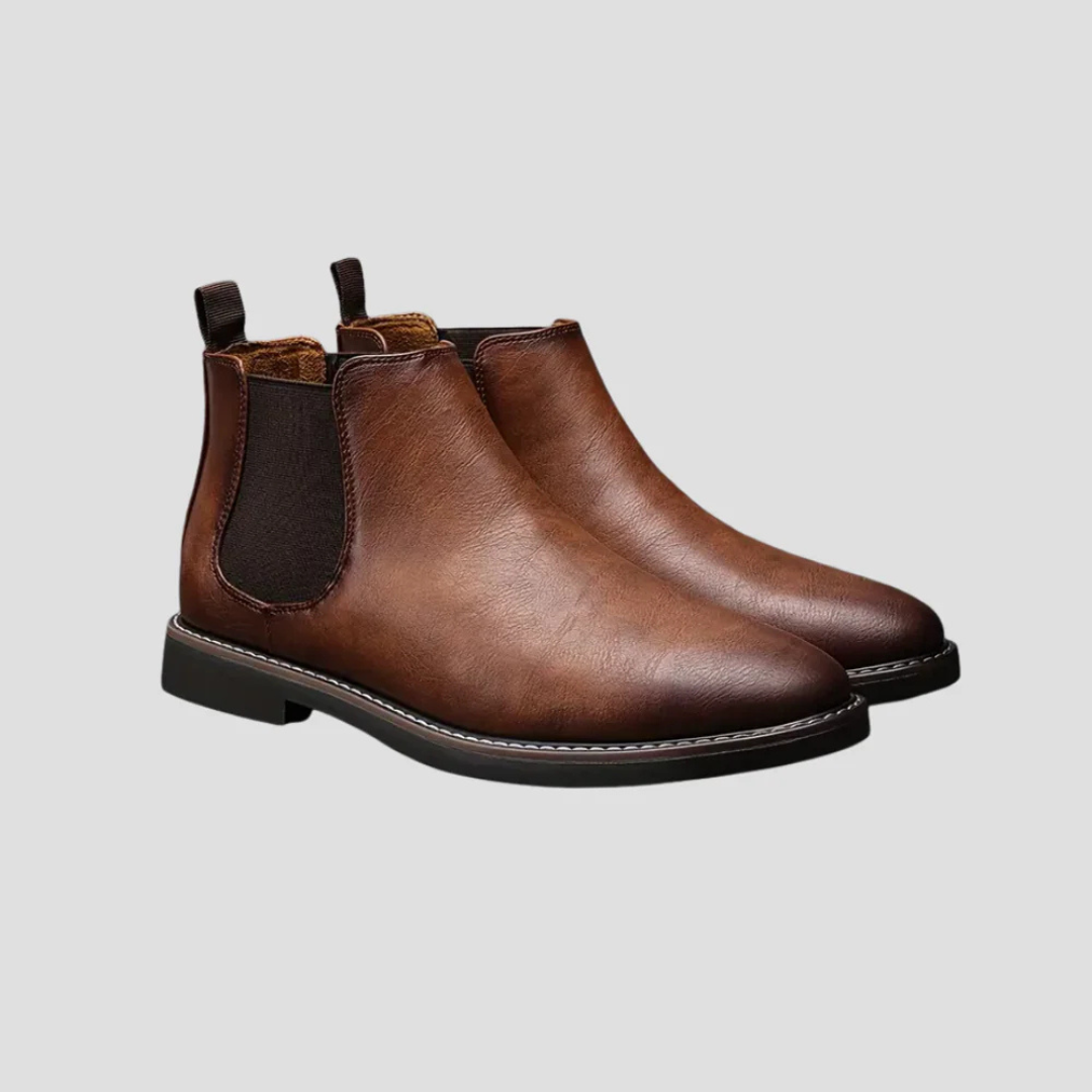 Zachary | Leather Chelsea Boots