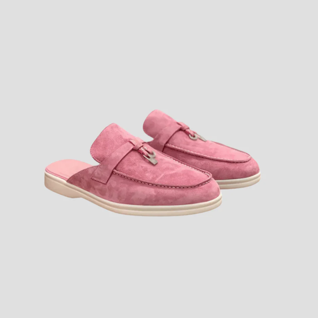 Isadora | Suede Mule Loafers