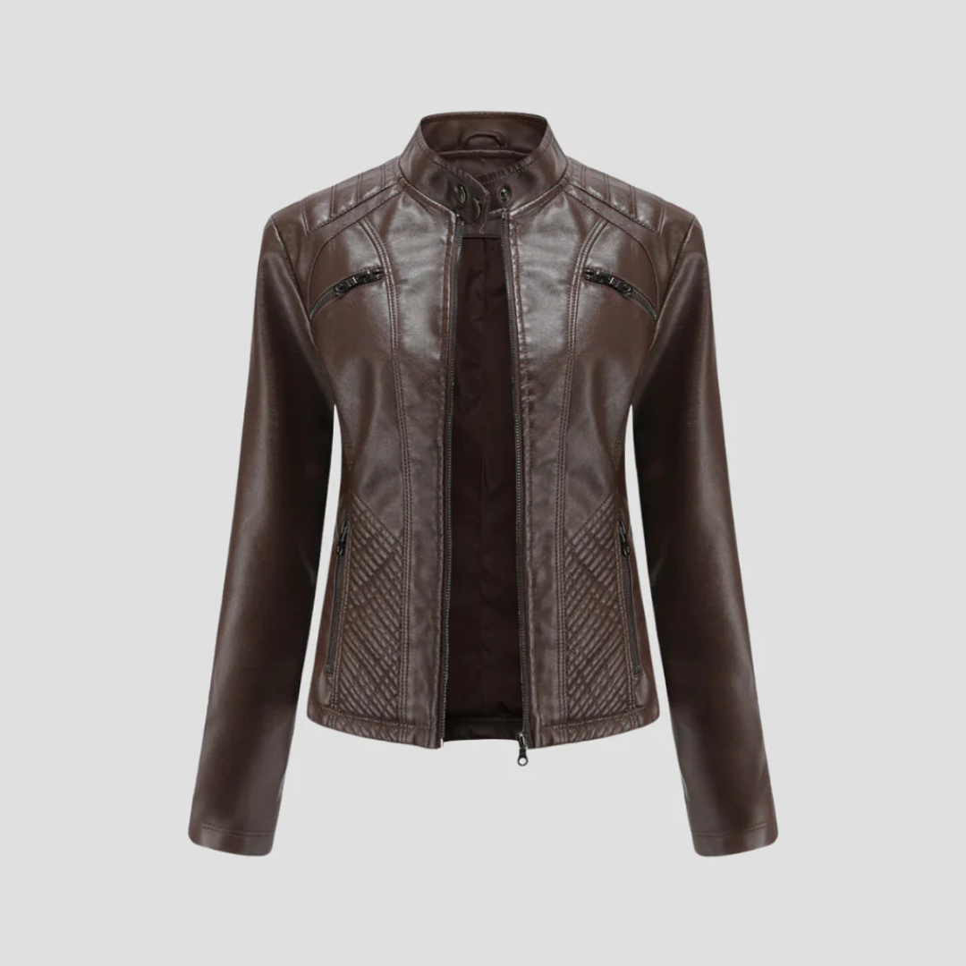 Julie | Quilted Leather Jacket