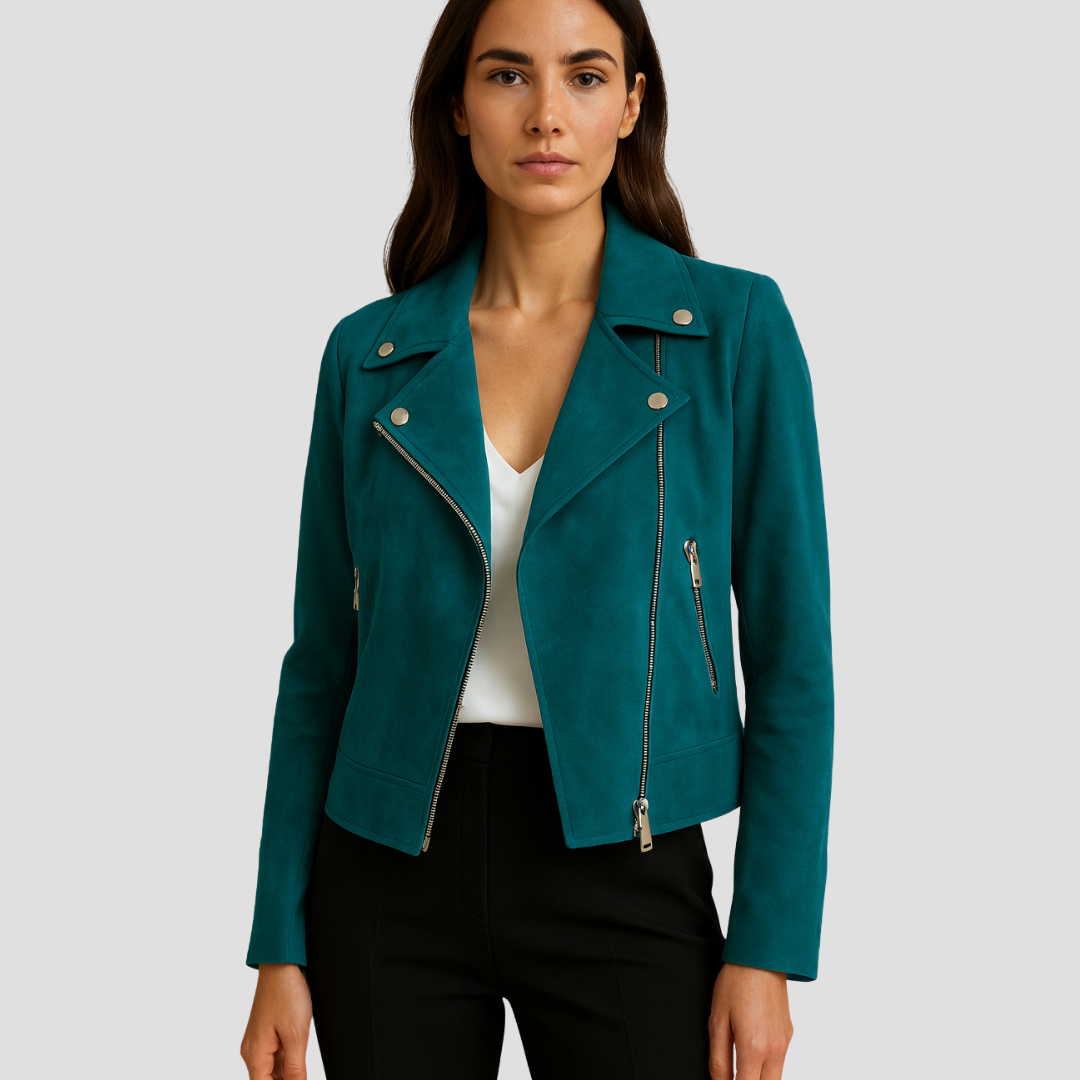 Pamela | Suede Biker Jacket