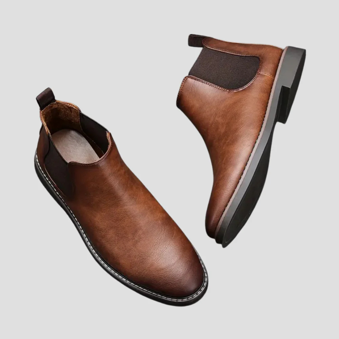 Zachary | Leather Chelsea Boots