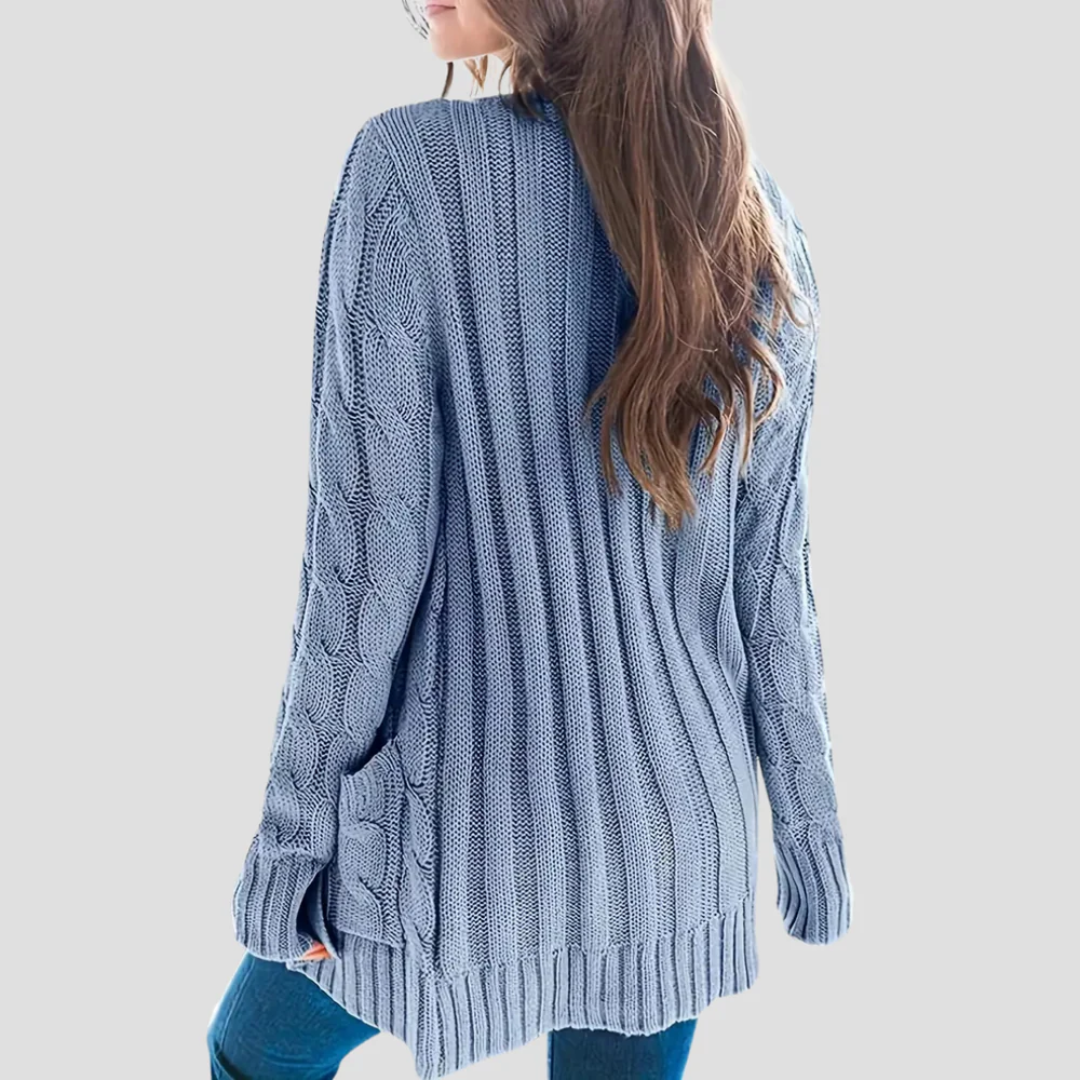 Heather | Cable Knit Cardigan