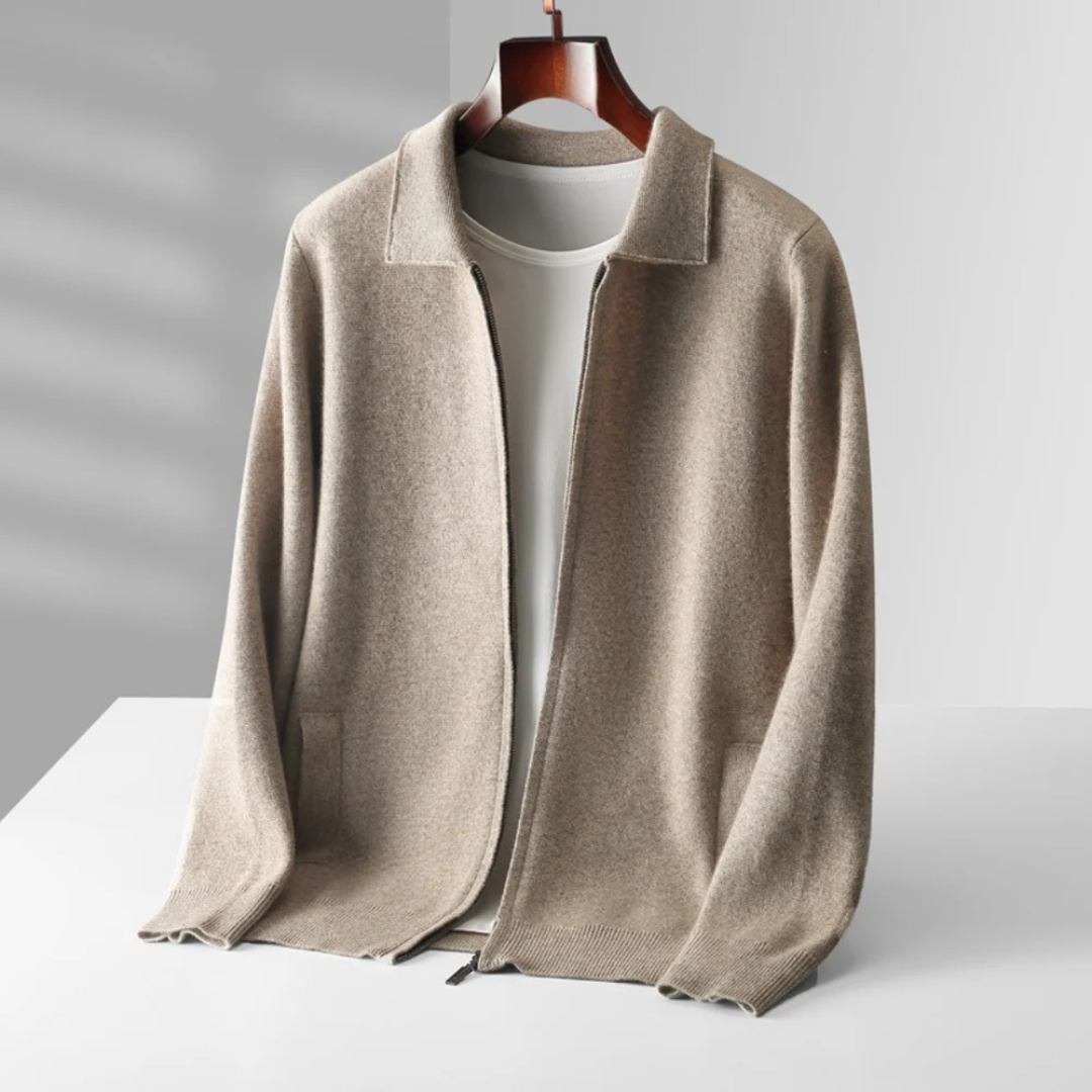 Victor | Wool Zip Cardigan