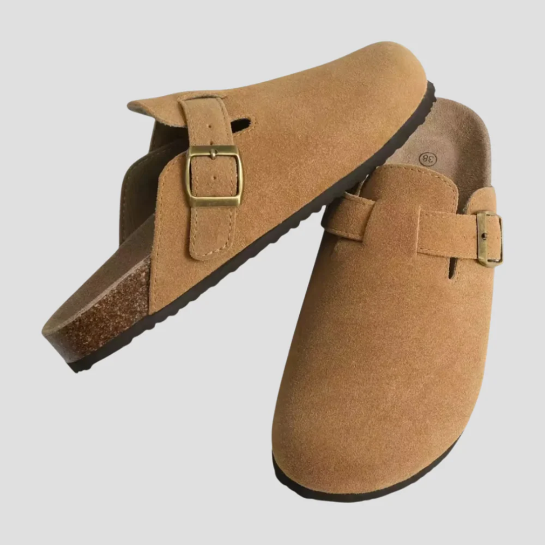 Mary | Suede Slip-On Mules