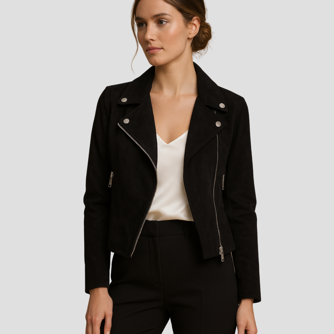 Pamela | Suede Biker Jacket