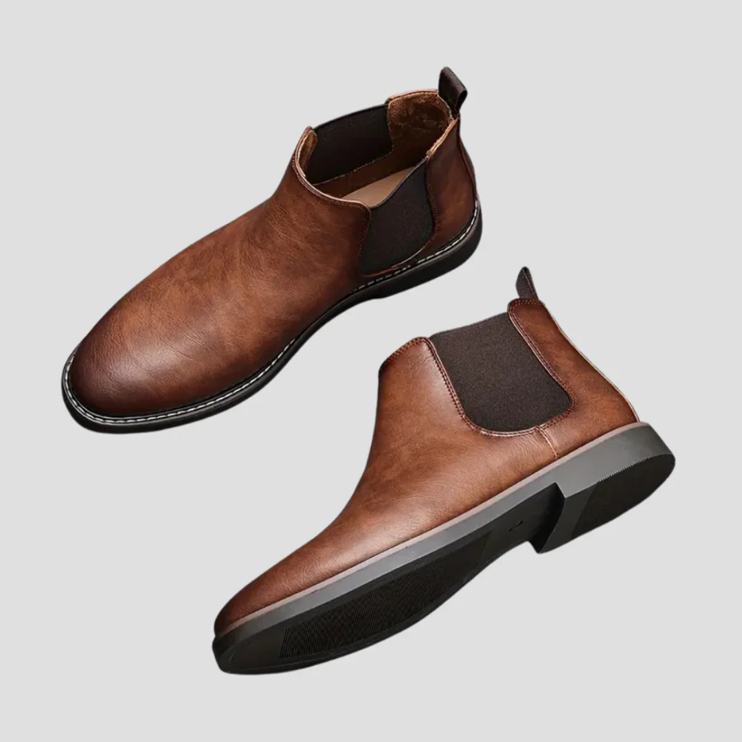Zachary | Leather Chelsea Boots