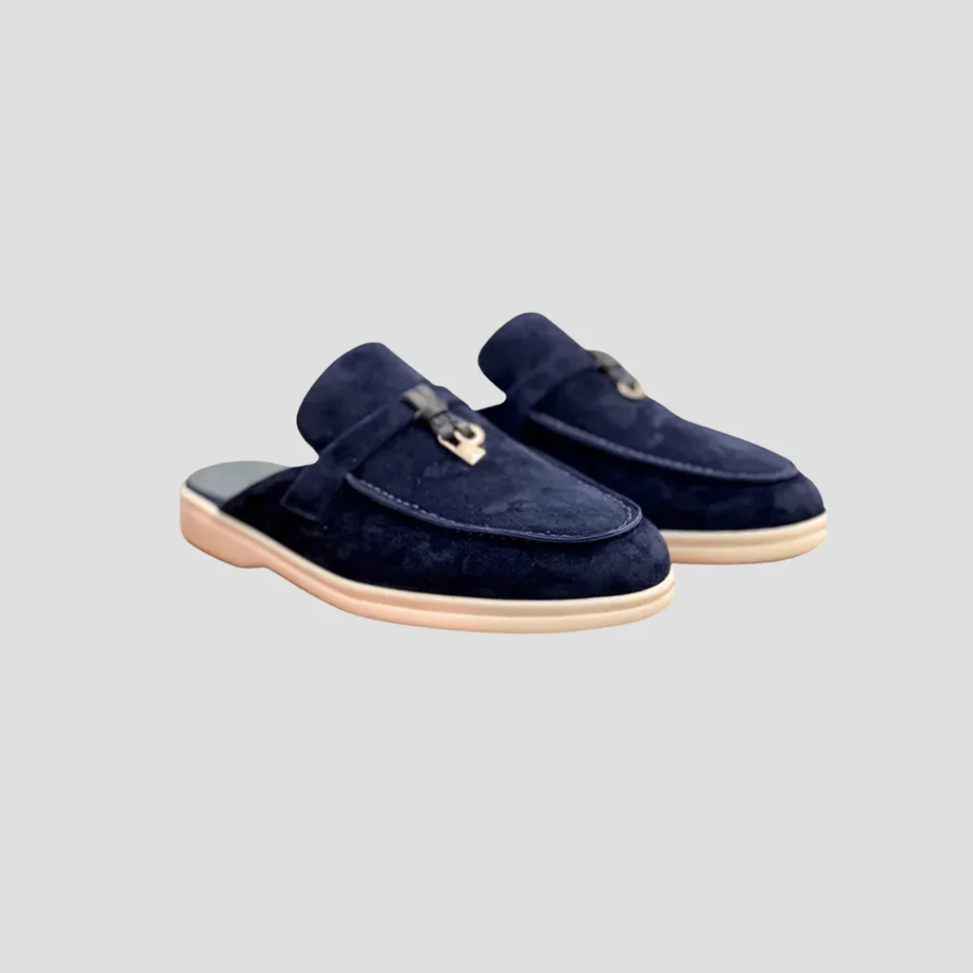 Isadora | Suede Mule Loafers