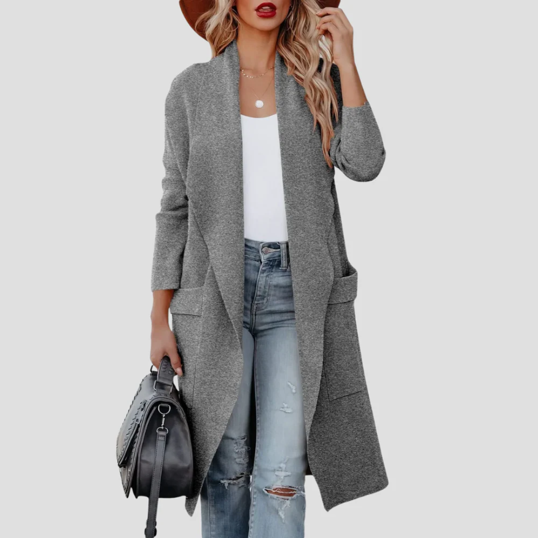 Carolyn | Long Open Cardigan