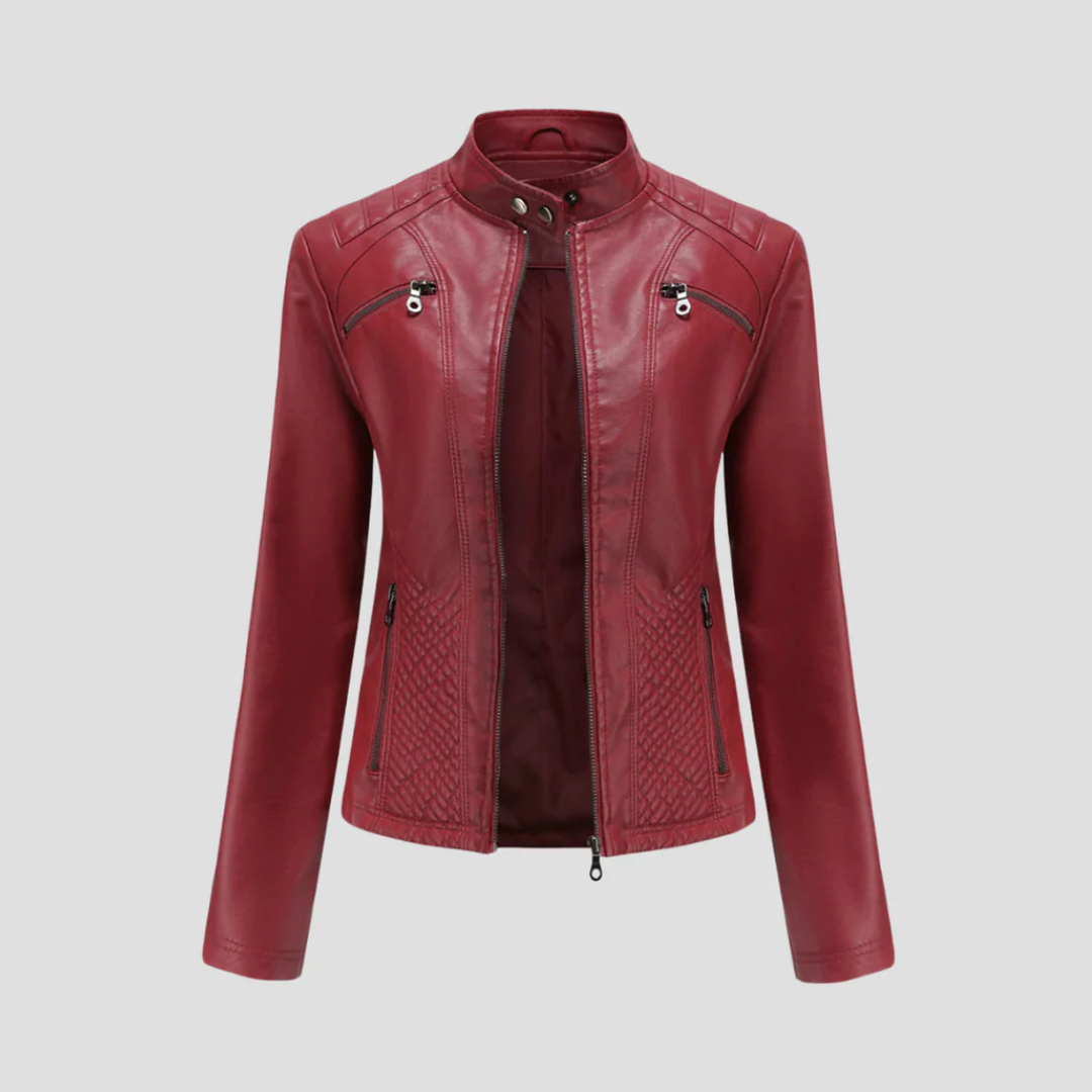 Julie | Quilted Leather Jacket