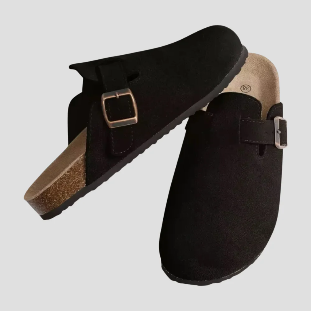 Mary | Suede Slip-On Mules