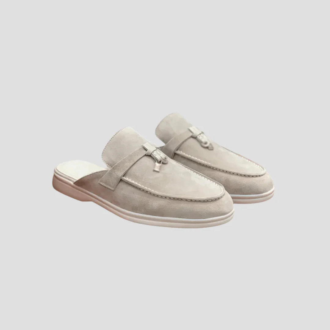 Isadora | Suede Mule Loafers