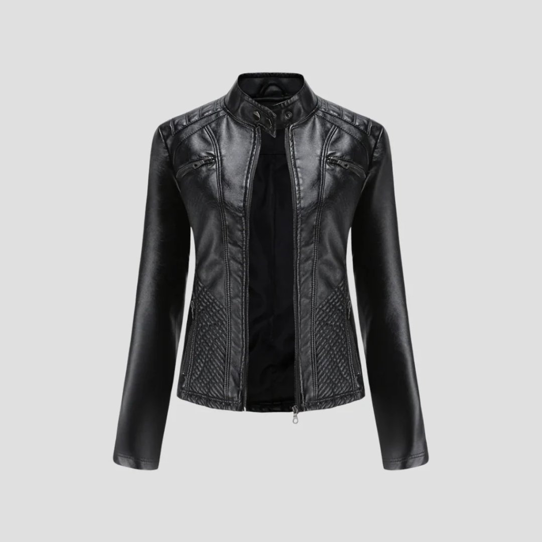 Julie | Quilted Leather Jacket
