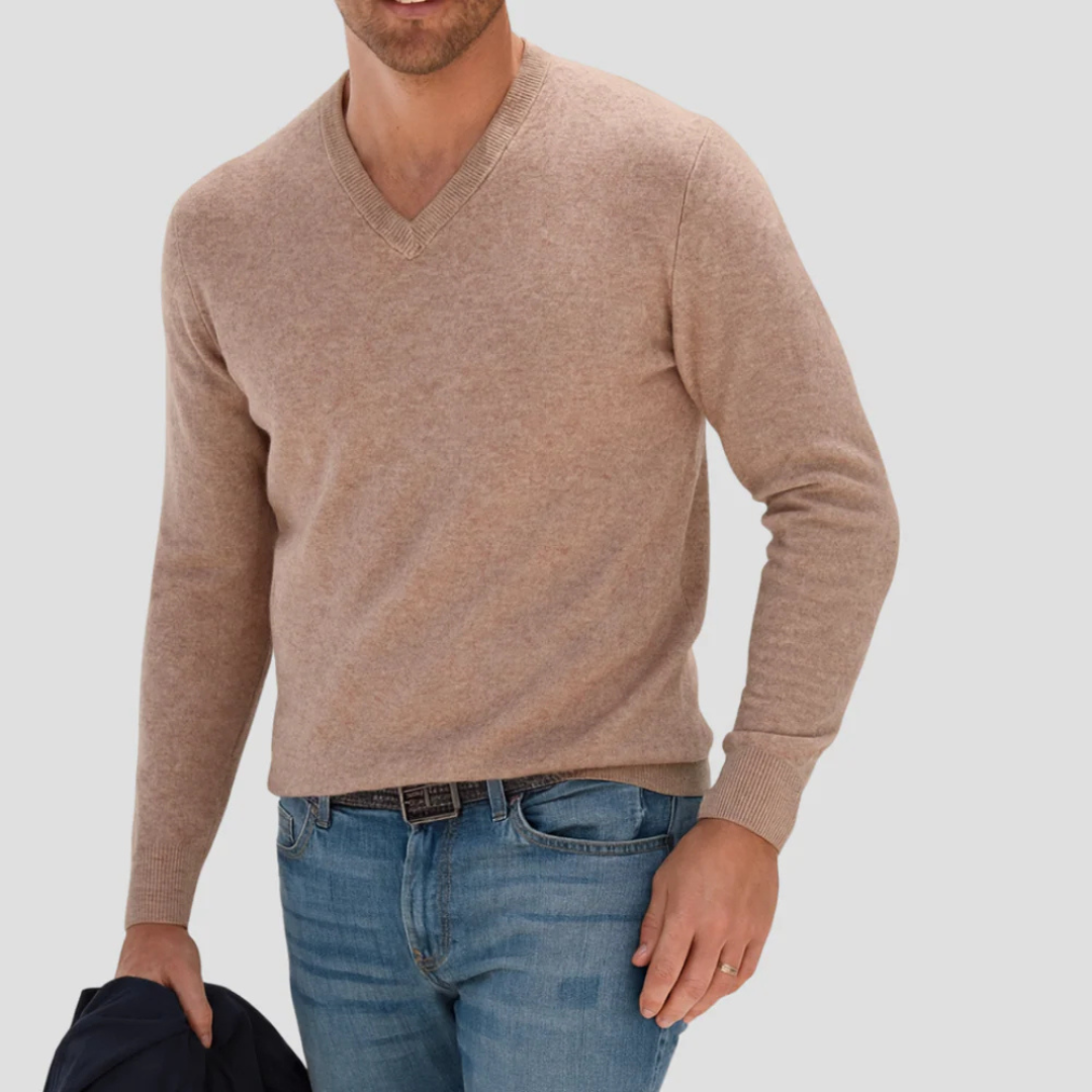 Maxwell | Cashmere V-Neck Sweater
