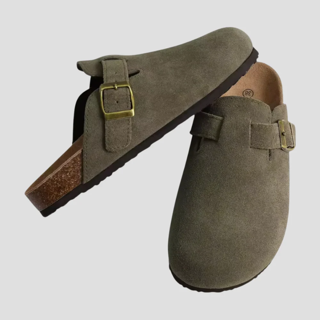 Mary | Suede Slip-On Mules