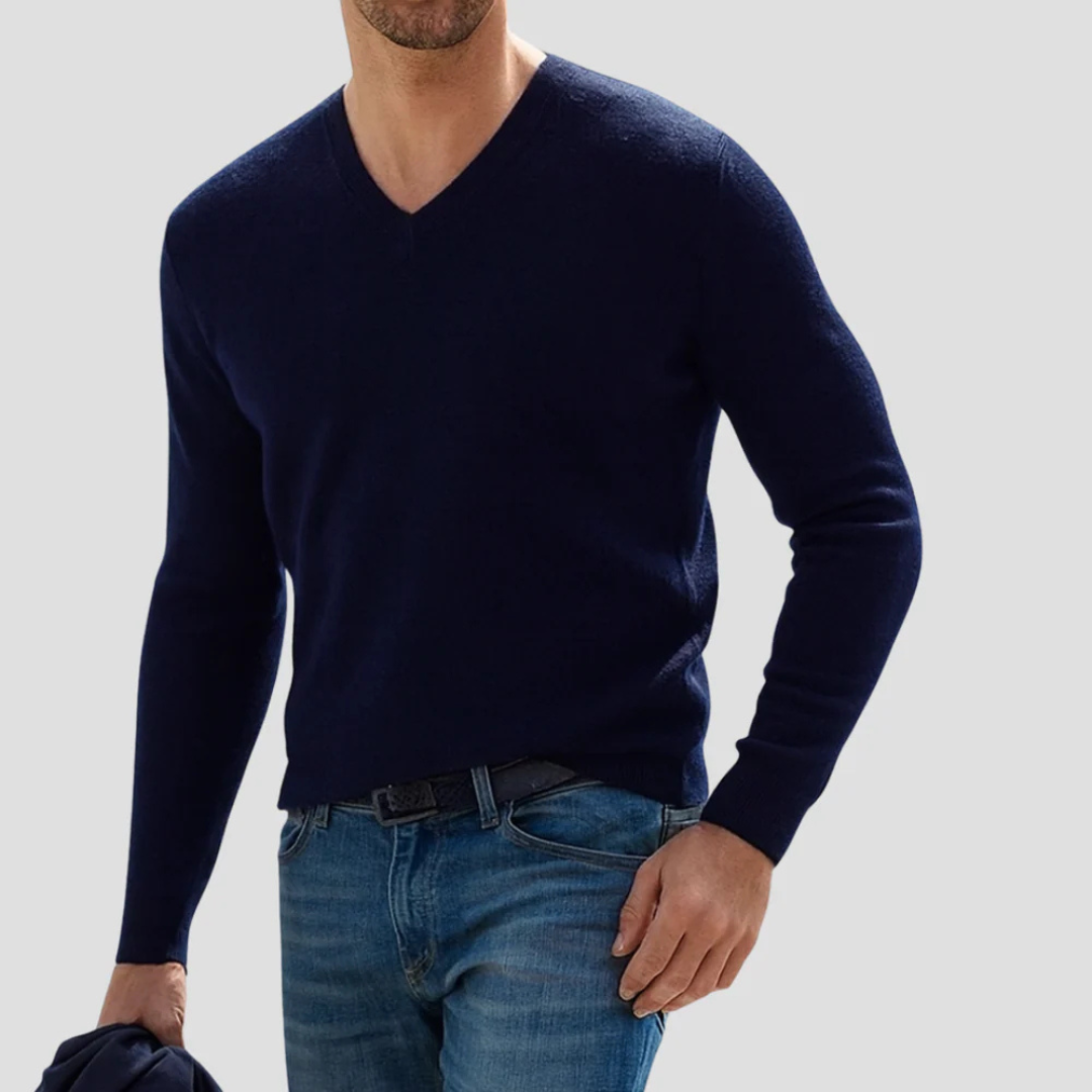 Maxwell | Cashmere V-Neck Sweater