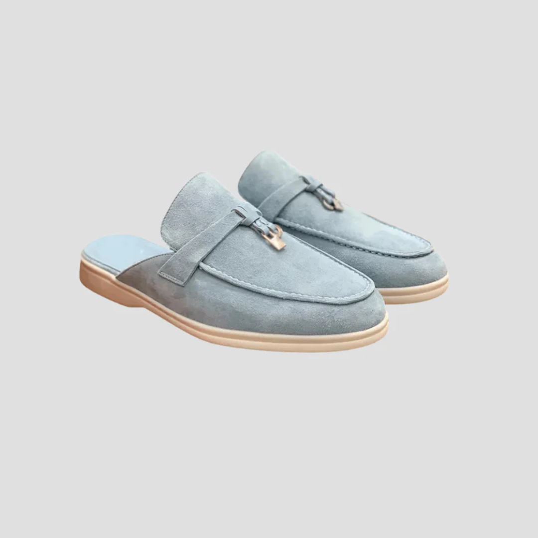 Isadora | Suede Mule Loafers