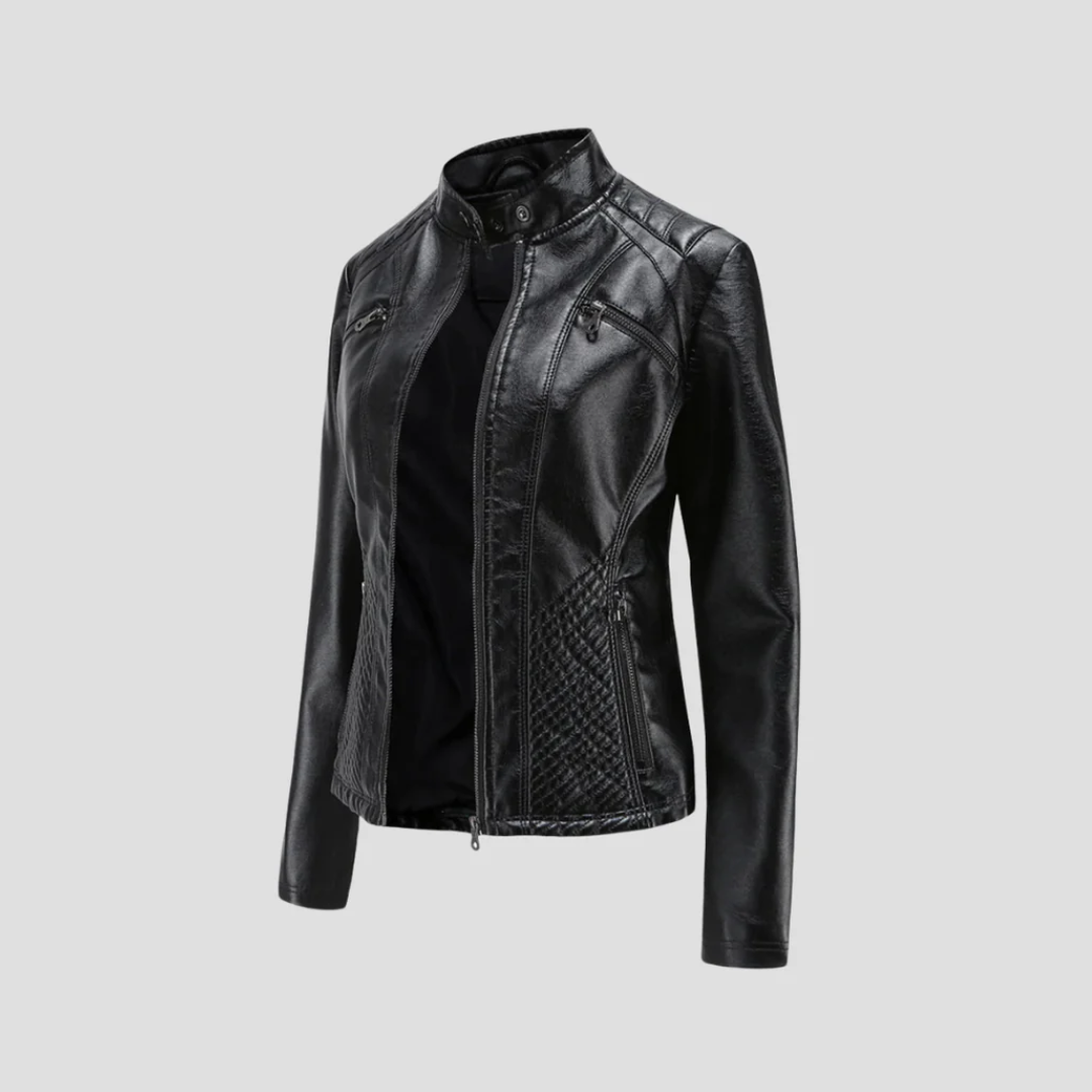 Julie | Quilted Leather Jacket