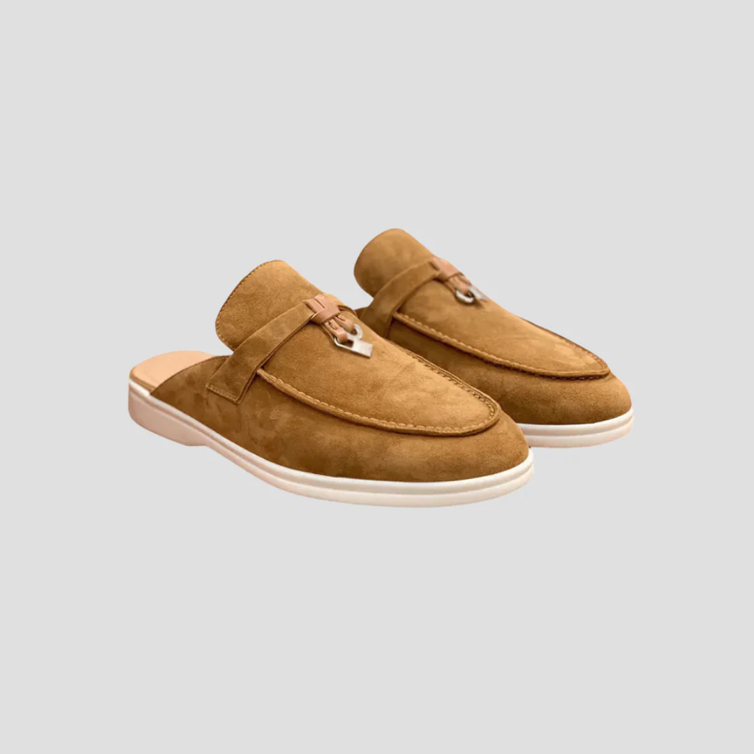 Isadora | Suede Mule Loafers