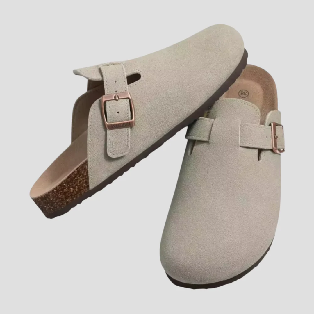 Mary | Suede Slip-On Mules