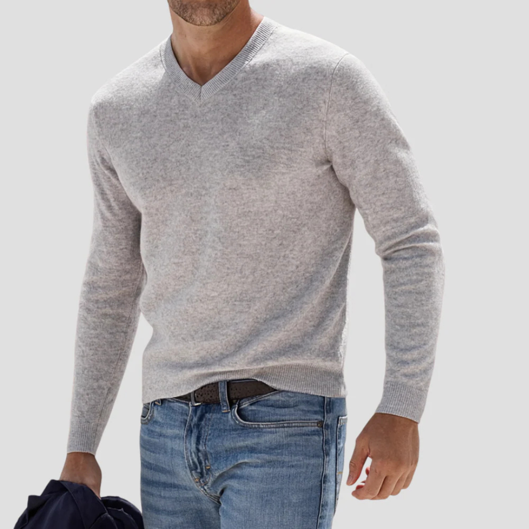 Maxwell | Cashmere V-Neck Sweater