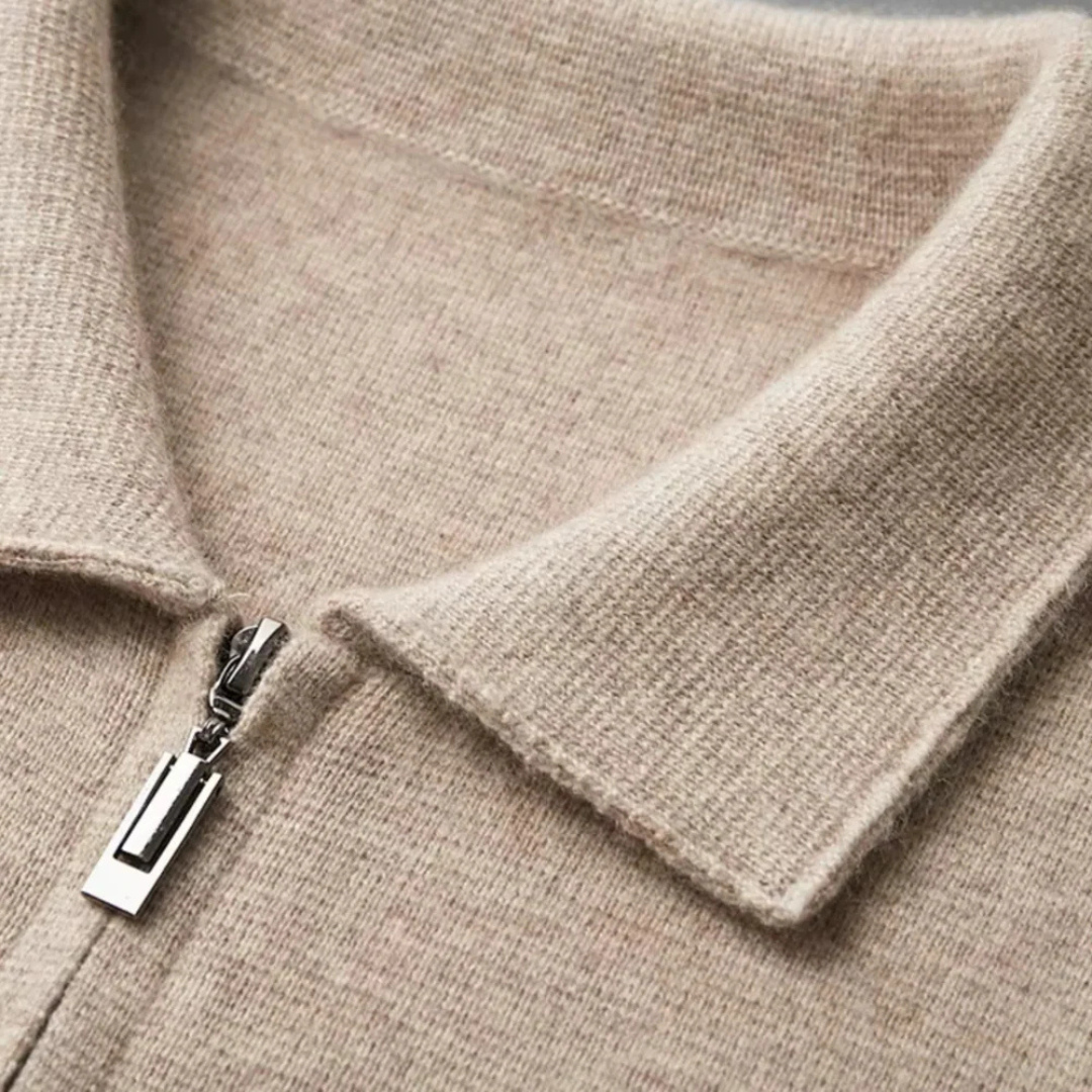 Victor | Wool Zip Cardigan