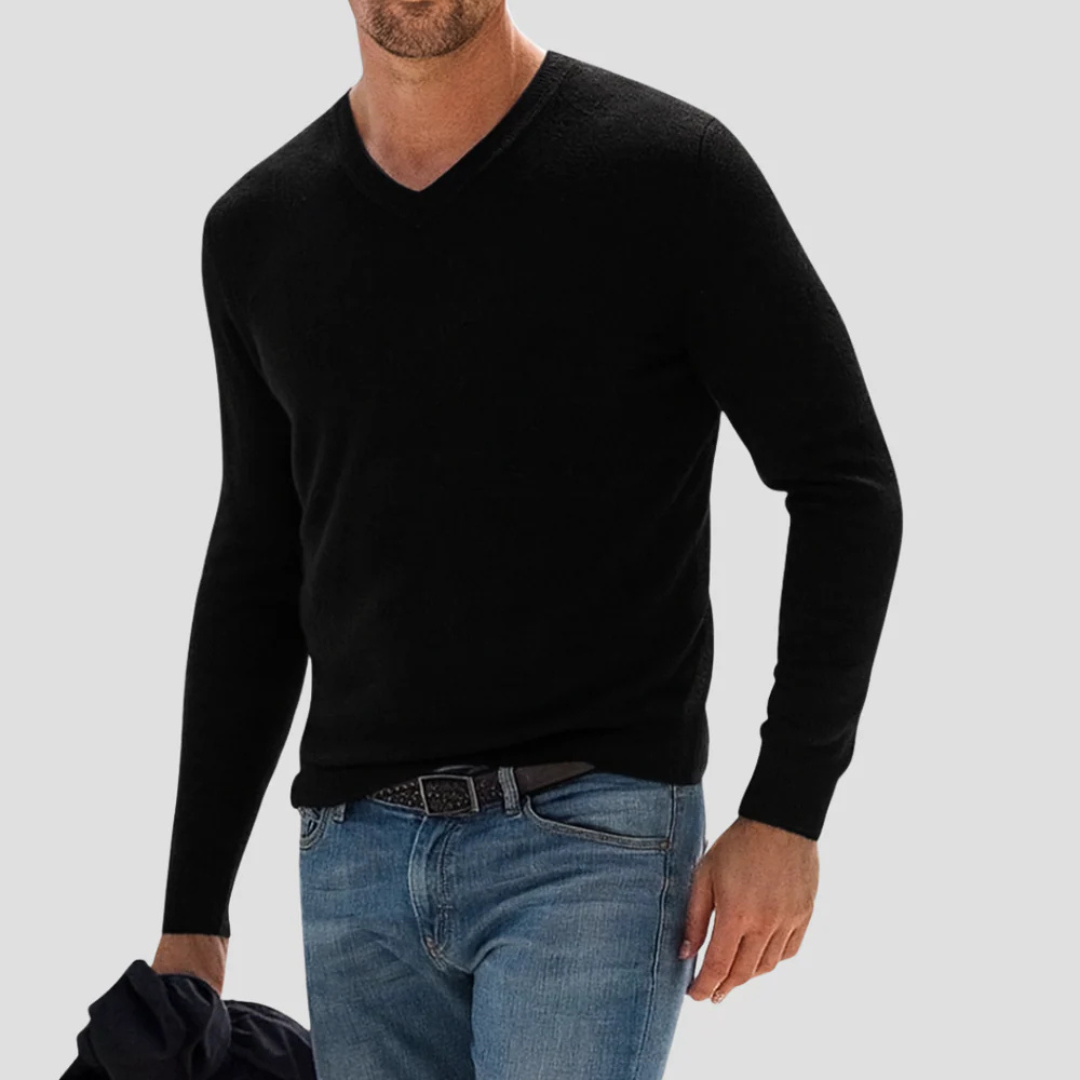 Maxwell | Cashmere V-Neck Sweater