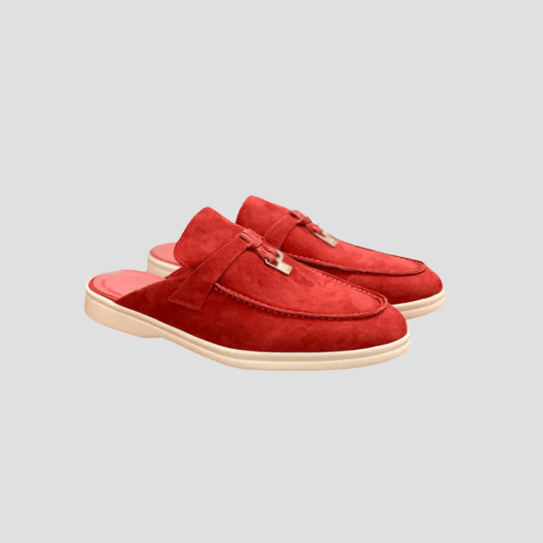 Isadora | Suede Mule Loafers
