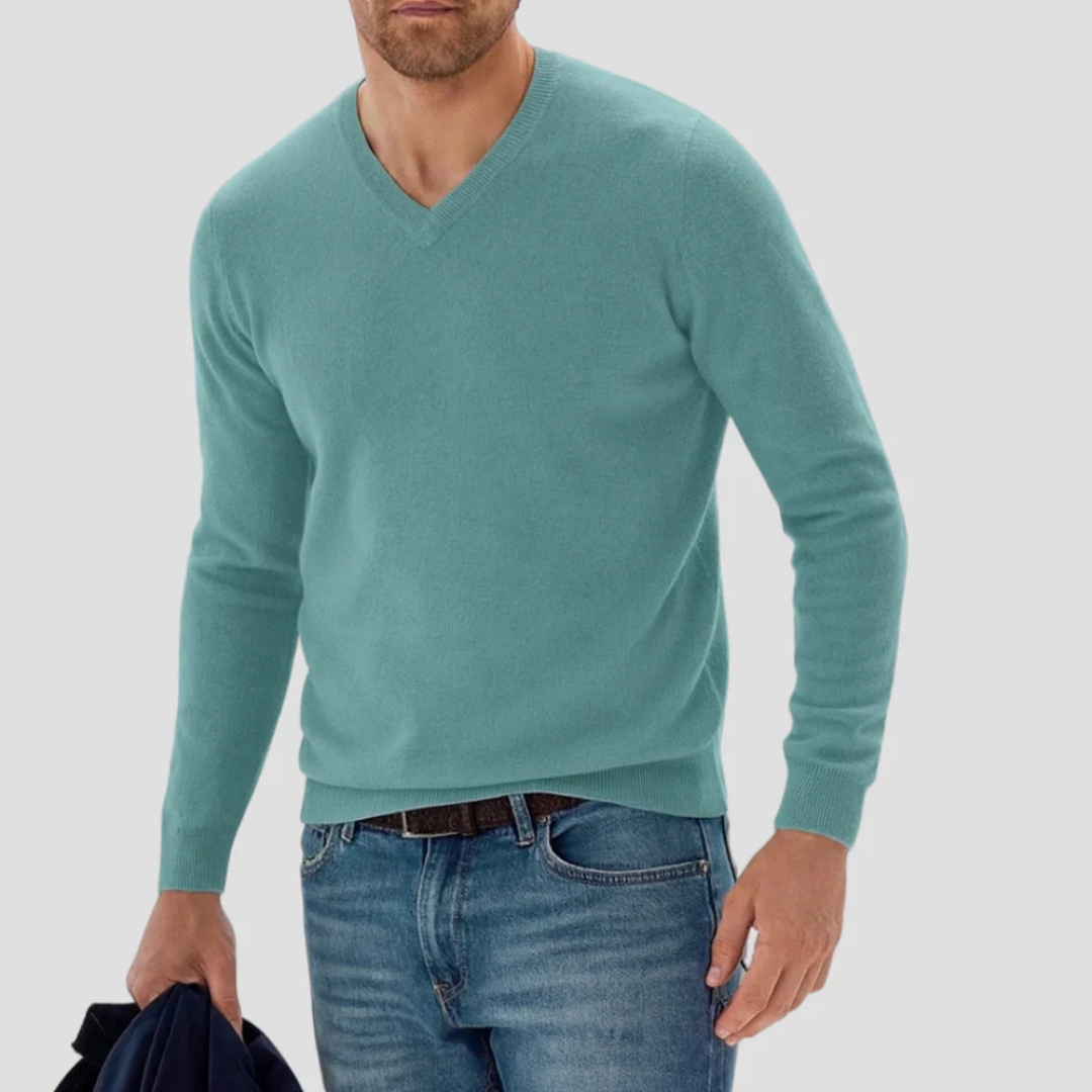 Maxwell | Cashmere V-Neck Sweater