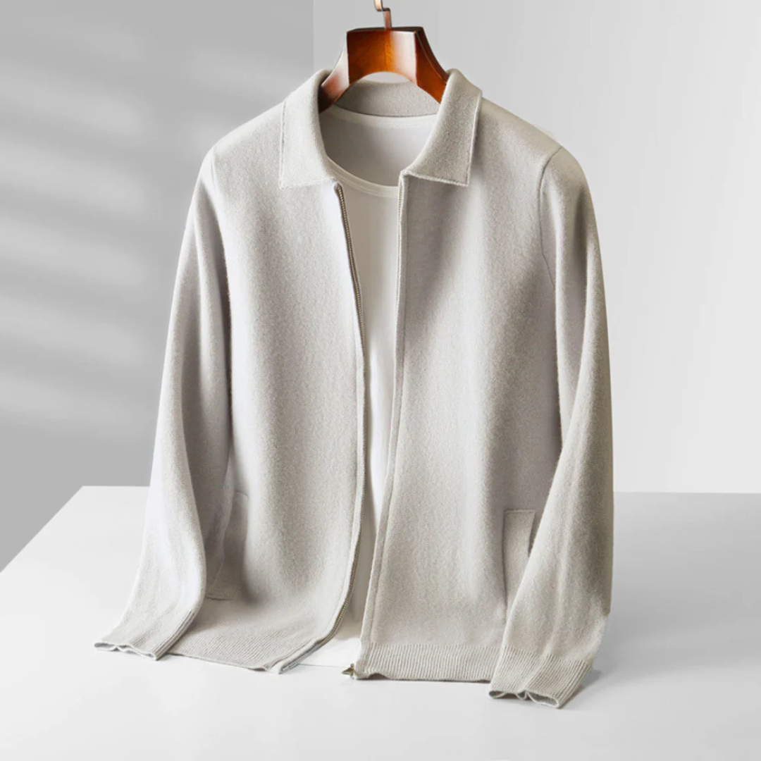 Victor | Wool Zip Cardigan